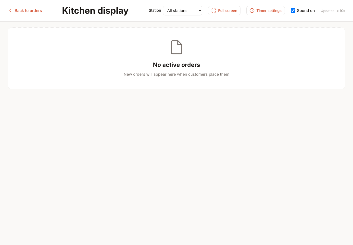 Kitchen Display